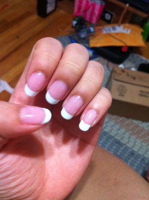 I call this my real, "fake" nails