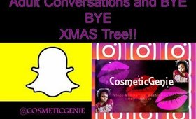 ADULT CONVERSATIONS AND BYE BYE XMAS TREE!!