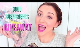 3000 SUBSCRIBERS GIVEAWAY!! MAKEUP, HAIR PRODUCTS, SKINCARE AND MORE!