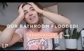 OUR BATHROOM FLOODED! RENOVATION VLOG | Lily Pebbles