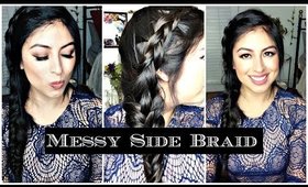 DIY: Messy Side Braid Quick Tutorial & New Hair!