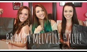 Huge Brandy Melville Haul! Feat. Macbby11 & SierraMarieMakeup