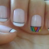French + aztec nails! 