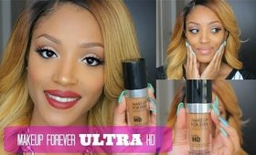 FIRST IMPRESSION + Demo | Makeup Forever ULTRA HD Foundation