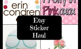 Crazy Etsy Sticker Haul + Erin Condren