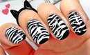 Kako da? ZEBRA NOKTI (freehand nail art) | bydanijela.com