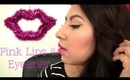 Valentine's Day Look | Subtle Glitter Winged Eyeliner & Pink Lips
