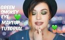 Green Smokey Eye and Face Makeup Tutorial