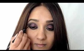 Holiday Series Purple Glitter Makeup Tutorial