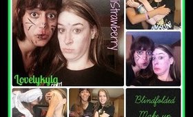 Blindfold Make up Chanllegne with ShadiStrawberry
