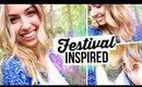 Get Ready with Me || Festival Hair, Makeup & Outfit Ideas!