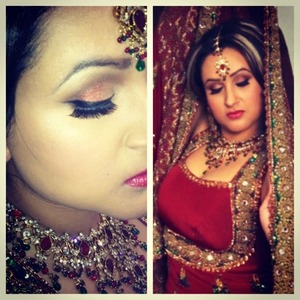 Indian bridal look created by me. 