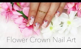 Flower Crown Nail Art | Summer 2017 ♡