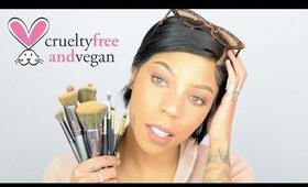 The BEST Vegan & Cruelty Free CHEAP Makeup Brushes (Makeup Tutorial & Review)