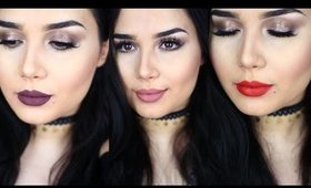 مكياج ناعم مناسب لكل الوان الروج | Easy Soft Glam Makeup Different Lips