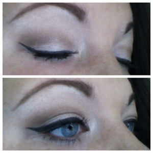 Today felt like a classic cat eye day! Paired with a nice raspberry lip!
