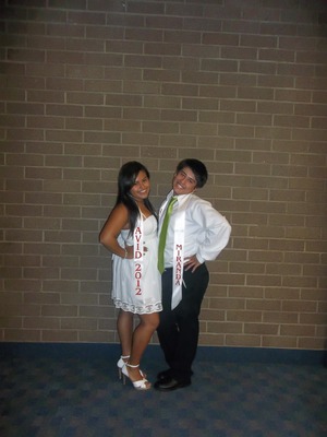 My boyfriend and I at our AVID banquet.<3