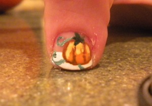 pumpkin patch nails! 