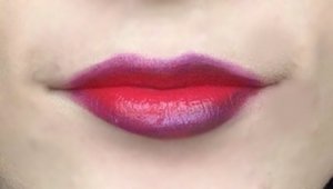 Purple and red ombré lips