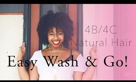 Easy Wash & Go on 4B 4C Natural Hair