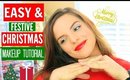 Easy & Festive CHRISTMAS DAY MAKEUP TUTORIAL! | Casey Holmes