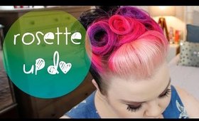 Rosette Updo | Alternative to Victory Rolls Hair Tutorial
