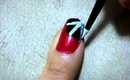 Halloween nail art tutorial (spider web)