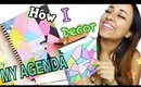 HOW I DECOR MY AGENDA// agenda ME My Evolution 💖 ✏📓 #debbyitalian