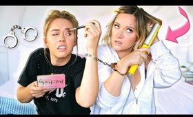 24 Hours HANDCUFFED To My Sister!! *idk how we survived*