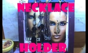 ♥ DIY necklace Holder\HangerTutorial (Necklace Organization and Storage)  ♥ ( • ◡ • )