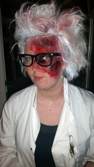 Burn mad scientist makeup! Visit my Facebook for more regular updates and more images! www.Facebook.com/emilyjaynemakeup