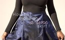 HOW TO | Make an A line skirt ! | msraachxo