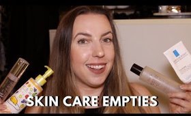 HOLY GRAIL SKIN CARE I ACTUALLY USED UP 🚿 RECENT SKIN CARE EMPTIES & EMPTIES I WOULD REPURCHASE