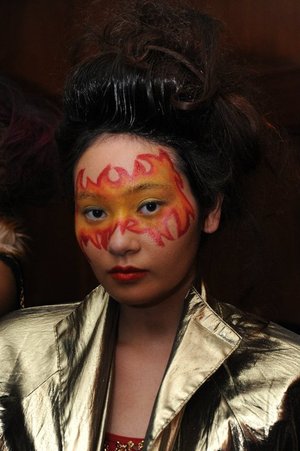 a fire look i did for a fashion show...amazing
