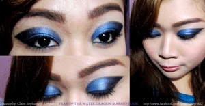 YEAR OF THE WATER DRAGON MAKEUP LOOK :)