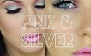 ♡ Party Makeup! ♡  Glam Pink and Metallic Silver Eyes ♡