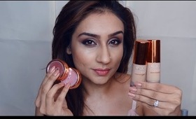 EX1:BEST foundation blusher concealer powder for indian pakistani olive skin || Raji Osahn