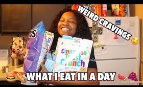 What A Second Trimester Pregnant Lady EATS IN A DAY (Cravings)