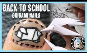 NAIL ART CHEAT - BACK TO SCHOOL ORIGAMI NAILS | MELINEY HOW TO DESIGN TUTORIAL