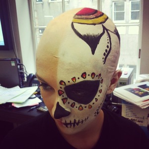 Bald cap assessment - Day of the dead 