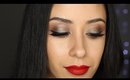 Glittery Holiday Eyeshadow Tutorial |  Ft. Makeup Geek Utopia & Lorac Pro 2 Palette