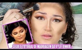 TENTEI IMITAR A MAKE DA KYLYE JENNER COM BARATINHOS E OLHA O RESULTADO...