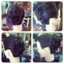 Bridal updo I done for a competition at college.  
