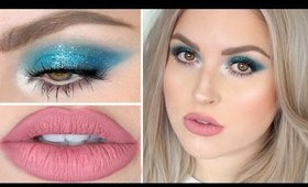 Flirty Teal Glitter & Matte Lips! ♡ Shaaanxo Makeup Tutorial