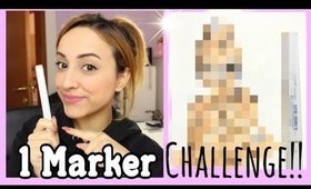 1 MARKER CHALLENGE !!! - IMPOSSIBLE 😅