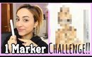 1 MARKER CHALLENGE !!! - IMPOSSIBLE 😅