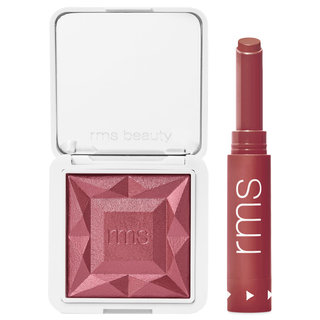 rms beauty ReDimension Hydra Powder Blush & Legendary Serum Lipstick Bundle Hanky Panky / Pamela