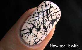 FIRST TIME ON YOUTUBE water Marble acrylic Nail Designs nail art Beginners Short Nails!