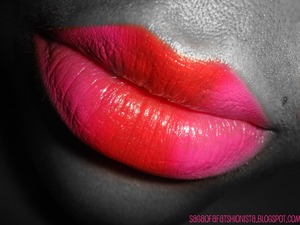 Color Contrasted Lips! Emani Minerals Drama Queen with Evil Shades Ardour. 