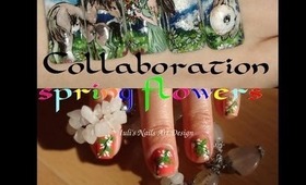 Collaboration with Iuli's Nails Art Design Theme Spring Flowers